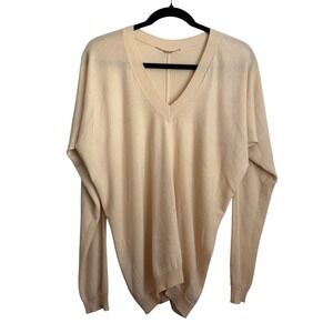 The Row Women's V-Neck Batwing Sweater Yellow Medium